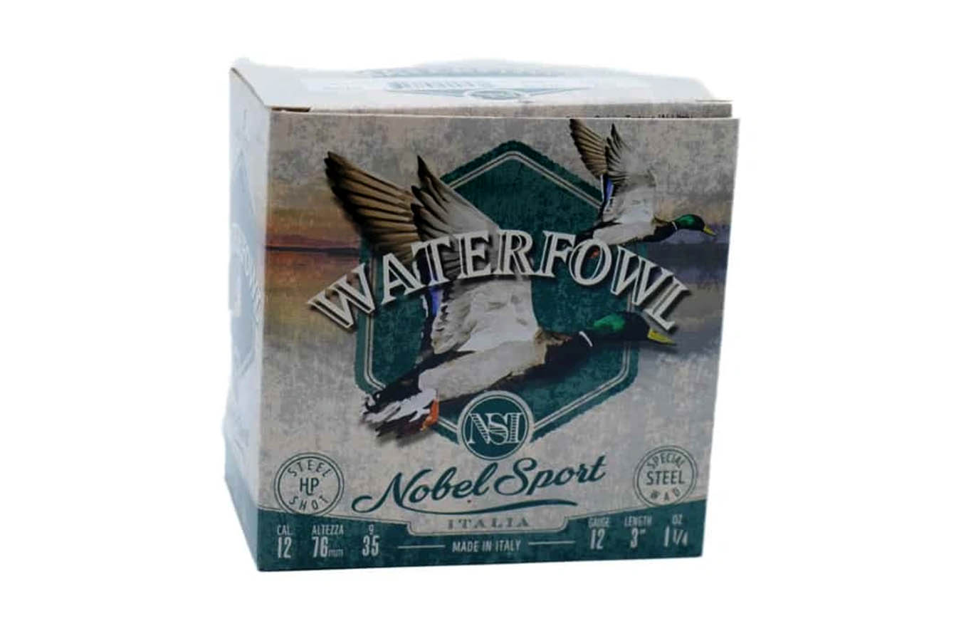 Nobel 12-Gauge 3 Inch 1 1/4oz BB Steel Waterfowl 25/Box